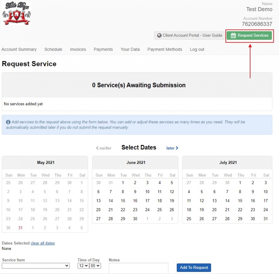 Client Account Portal - User Guide