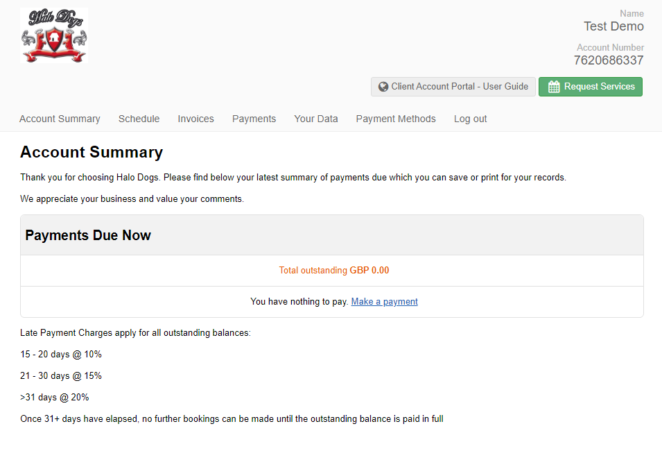 Client Account Portal - User Guide