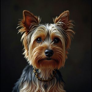 Yorkshire Terrier being groomed at halo dogs