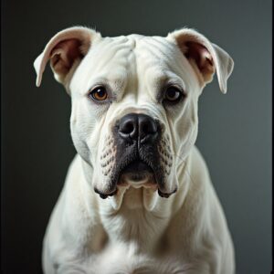 Happy American Bulldog enjoying countryside playtime at Halo Dogs' dog day care