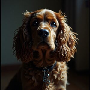 Happy American Cocker Spaniel enjoying countryside playtime at Halo Dogs' dog day care