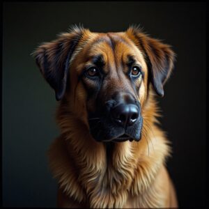 Alert Anatolian Shepherd Dog participating in enrichment activities at Halo Dogs
