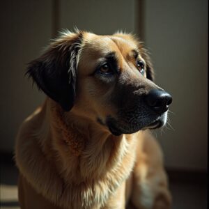 Anatolian Shepherd being groomed at Halo Dogs with gentle care and attention