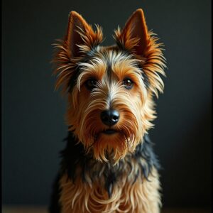 Australian Terrier enjoying outdoor playtime at Halo Dogs