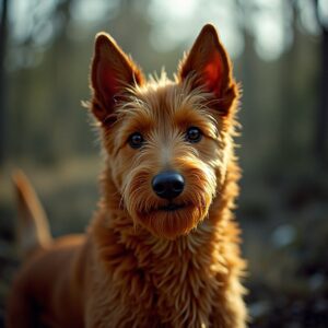 Australian Terrier relaxing in luxury at Halo Dogs dog hotel