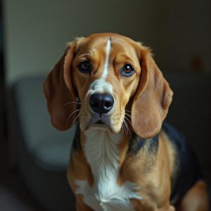 Happy Beagle enjoying countryside adventures at Halo Dogs' dog day care