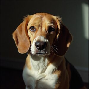 Content Beagle at Halo Dogs' premium dog hotel