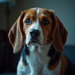 Happy Beaglier dog enjoying luxury countryside care at Halo Dogs London