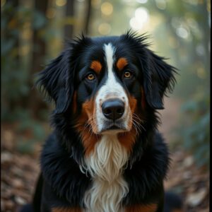 Bernese Mountain Dog playing at Halo Dogs
