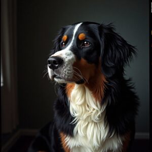 Happy Bernese Mountain Dog at Halo Dogs luxury dog hotel