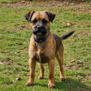 Border Terrier enjoying off-lead play on Halo Dogs’ 540-acre countryside estate in London