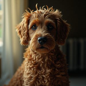 Cockapoo playing in the 540-acre countryside estate at Halo Dogs luxury dog boarding