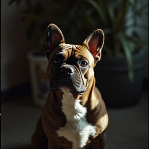 French Bulldog playing in the secure outdoor fields at Halo Dogs daycare