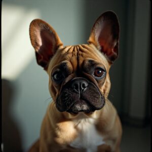 Happy French Bulldog settling into their stay at Halo Dogs dog boarding facility