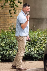 Andrew outside court after killing 3 dogs